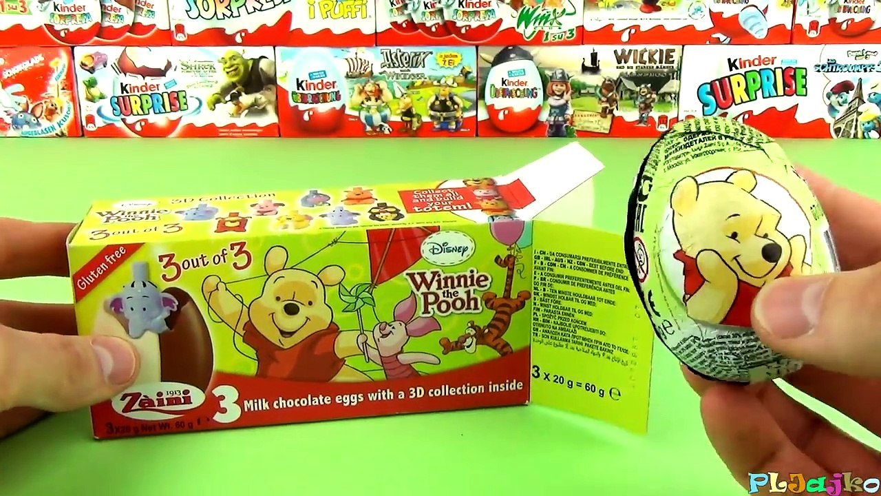 3 jajka niespodzianki Kubuś Puchatek Winnie Pooh kolekcja new roku