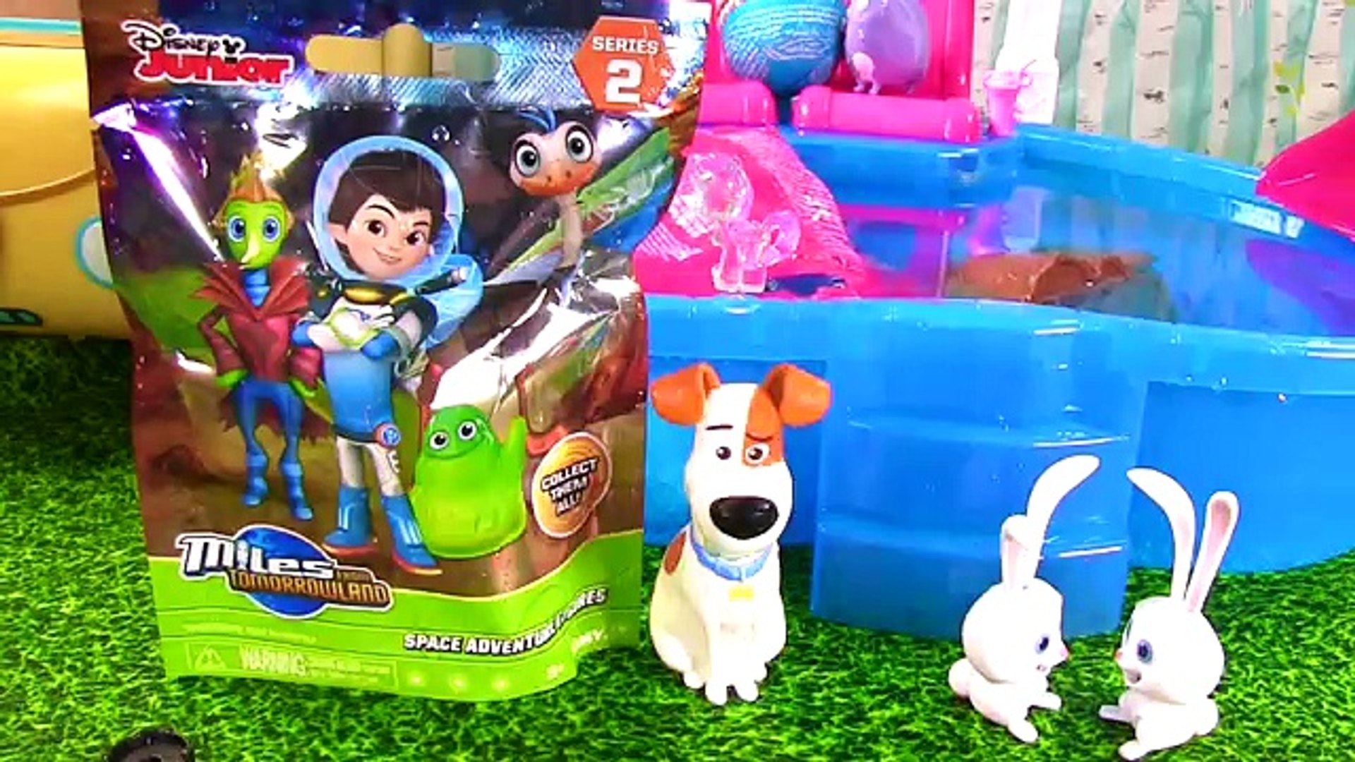 ⁣The Secret Life of Pets Dive for Toys in Bath Bomb Pool! & Mashems!