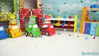 Paw patrol cars using baby toys for color learning