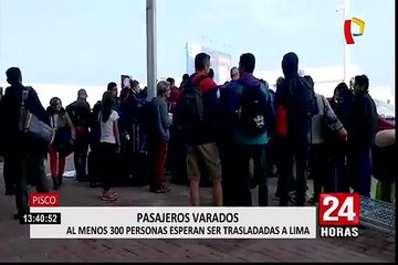 Pisco: cerca de 300 pasajeros pasaron la noche en terminal aéreo