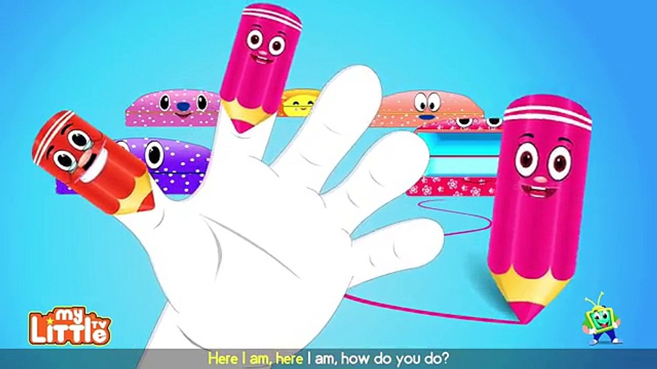 Crayons Finger Family Nursery Rhymes for Children | My Little TV