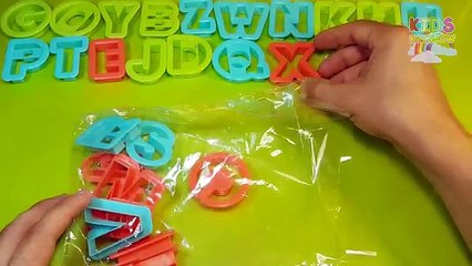 New Cookie Cutters for Playing with Kids Rainbow ABC | Alphabet Letters Craft with Play Do
