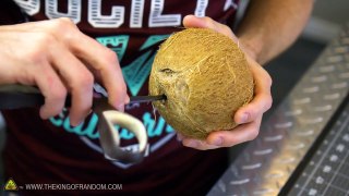 Making A Coconut Torch