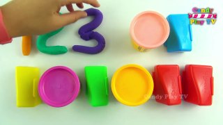 Learn Numbers 1 to 10 with Play Doh and Kinetic Sand | Learn to Count 1 10 | Counting for