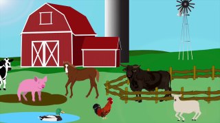 Animals on the Farm/Animal Sounds Song/Farm Song For Children