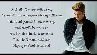 Love Yourself Justin Bieber [ Lyrics ]