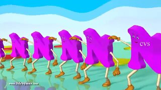 Letter N Song 3D Animation Learning English Alphabet ABC Songs For children