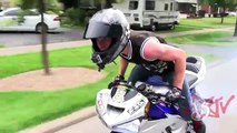 INSANE Street Bike Stunts CRAZY Highway WHEELIE   DRIFT Motorcycle TRICKS Riders Are Famil