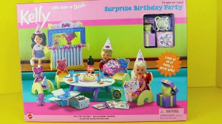 Barbie Doll Birthday Surprise Party Toy Frozen Kids Dolls Krista, Kelly, Chelsea