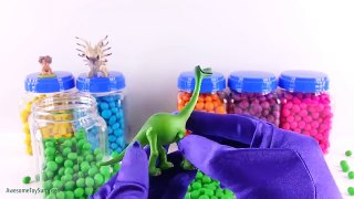 Learn Colors with The Good Dinosaur Movie Toys and Playdoh Dippin Dots