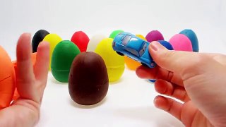 Surprise Eggs Toys Smile Cars Mater Play Doh Videos for Children Learn Colors CARS