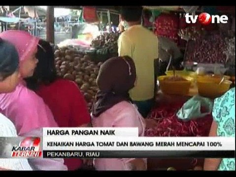 Kenaikan Harga Bawang Merah dan Tomat Mencapai 100 Persen