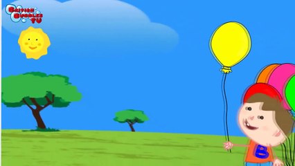 Los colores en inglés con dibujos animados