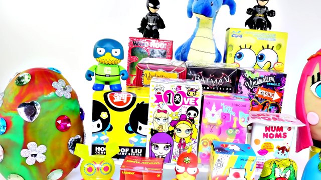 Play Doh Eggs Surprise Barbie Spongebob Shopkins Disney Simpsons Yowie Toy Playdough Video