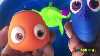 Learn Colors And Spell Words With Disney Pixar Finding Dory, Water Table, And Egg Surprise