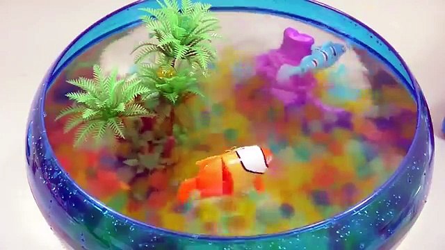DIY How To Make Orbeez Aquarium Water Ball Real Robotic Fish Learn Colors Slime Clay