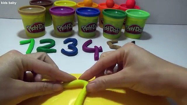 Play Doh Numbers Shapes Colors Count 1 10 Kids Cool Math Games Fun Preschool Playdoh Dough