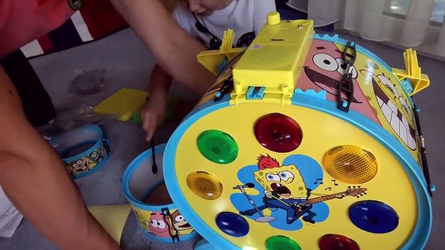 Барабанная установка Спанч Боб Мечта Макса устраиваем Рок Концерт с гитарой Игра