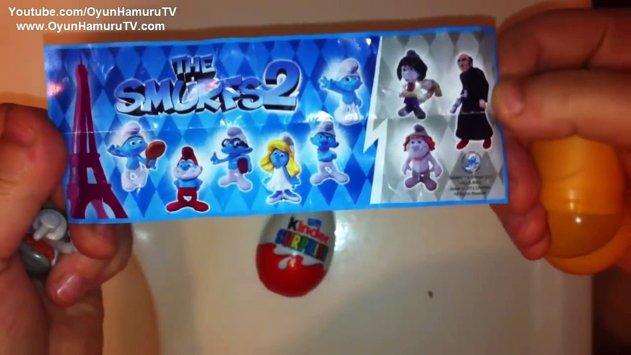 Kinder Sürpriz Yumurtalar ★ Şirinler 2 Oyuncakları: Gargamel ve Aşçı Şirin!