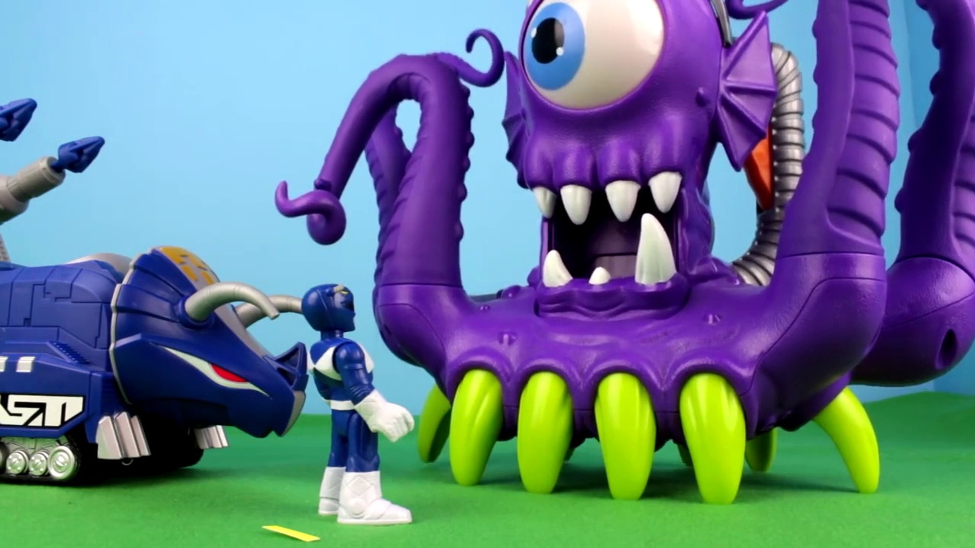 ⁣Power Rangers Imaginext Blue Ranger & Triceratops Zord, Power Ranger Movie