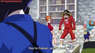 Gangster Gastino Tries to Hide His identity But Luffy Noticed Caesar Clown One Piece Episo