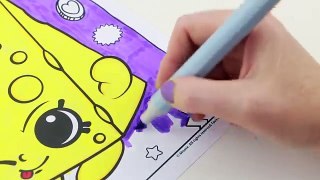 Shopkins CHEE ZEE Speed Coloring Book Page with Markers