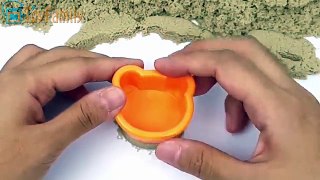 Lets Play Kinetic Sand with Cute Animal Cars mold! How To Make Magic Sand Rabbit Elefant
