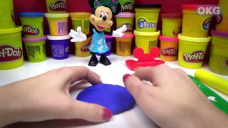 Minnie Mouse Toy PlAy DOh Dress Up Ribbons Make Cake Girls Fun Toyz Video