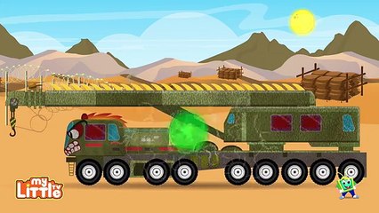 Learn Scary Military Vehicles | Big trucks | Cars Transformation | Kids Videos
