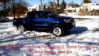 new Toyota Tacoma 4x4 TRD snow drifting video DHS