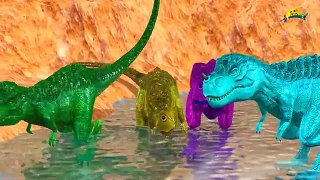 Dinosaur Finger Family Collection | Gorilla V/S Dinosaur Short Movies | Nursery Rhymes Col