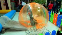 Giant WATER BALLS in a pool Fun ivities for Kids and Toddlers
