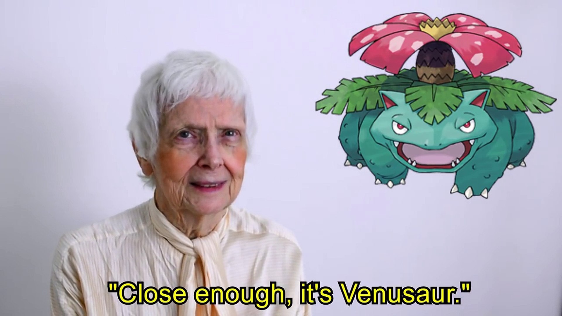 91 Year Old Grandma Guesses Pokemon Names – Видео Dailymotion