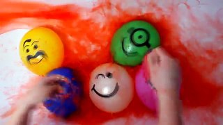 6 Wet Water Balloons Finger Family song Learn Colours for Kids| Balloon Nursery Rhymes for