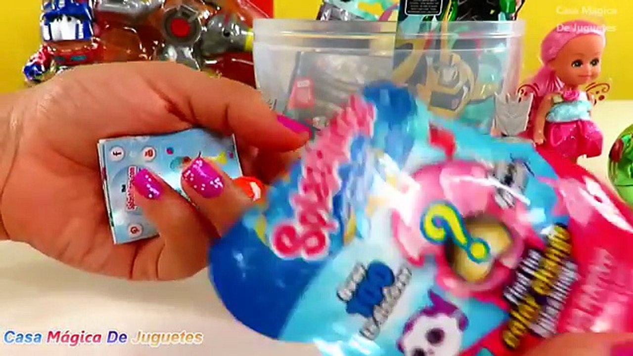 Huevo Sorpresa Gigante Optimus Prime de Transformers de Plastilina Play Doh en Español