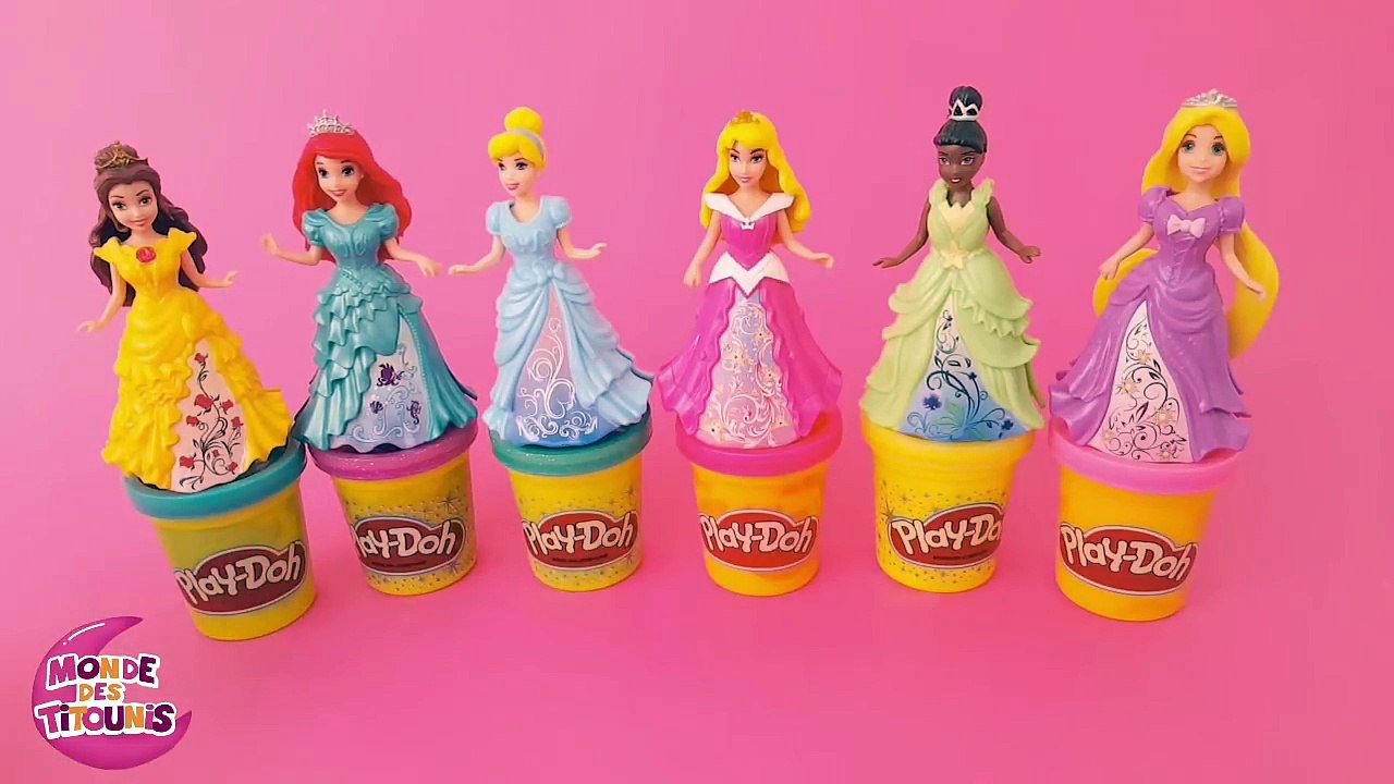 Princesses Disney en Pâte à modeler Play Doh en français Magiclip Titounis