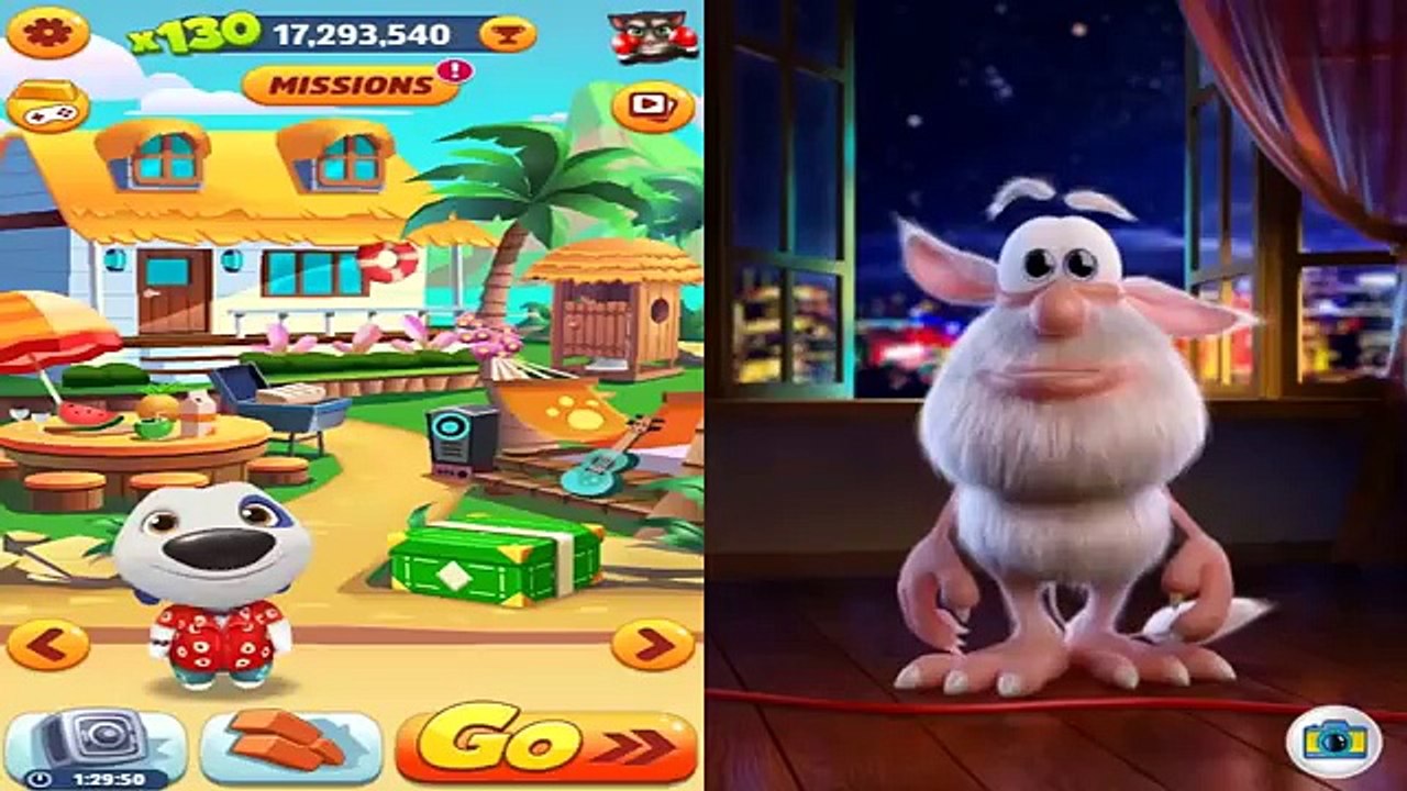 Talking Tom Gold Run VS Talking Booba 2 ✔ Hawaiian Hank VS Booba Android Gameplay HD new