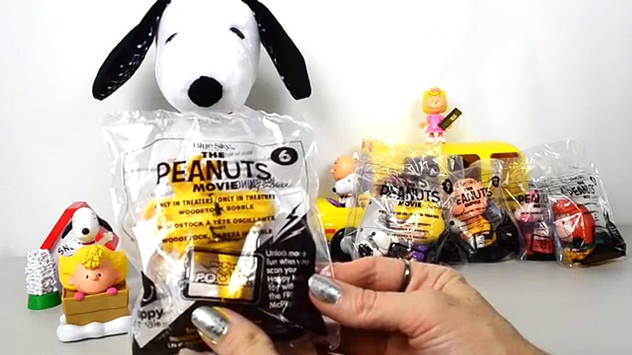 The Peanuts Movie Snoopy Toys McDonalds Happy Meal Toys new Set kid friendly