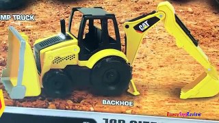 CAT CONSTRUCTION TRUCKS FOR KIDS with REMOTE CONTROL MASSIVE MIGHTY MACHINES DIGGERS