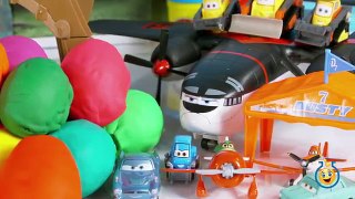 Planes Fire and Rescue Toys, Play Doh Surprise Eggs & Micro Drifters Toy