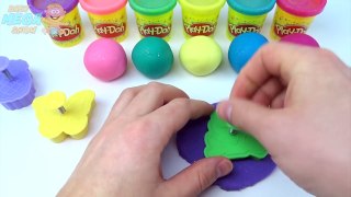 Play Doh Butterfly Frog Molds Kids Creative Modelling Clay Glitter Play Dough