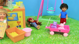 Barbie Kelly Lemonade Stand Playset Vintage Kid Barbie Dolls Toy Review & Frozen Kids Disn