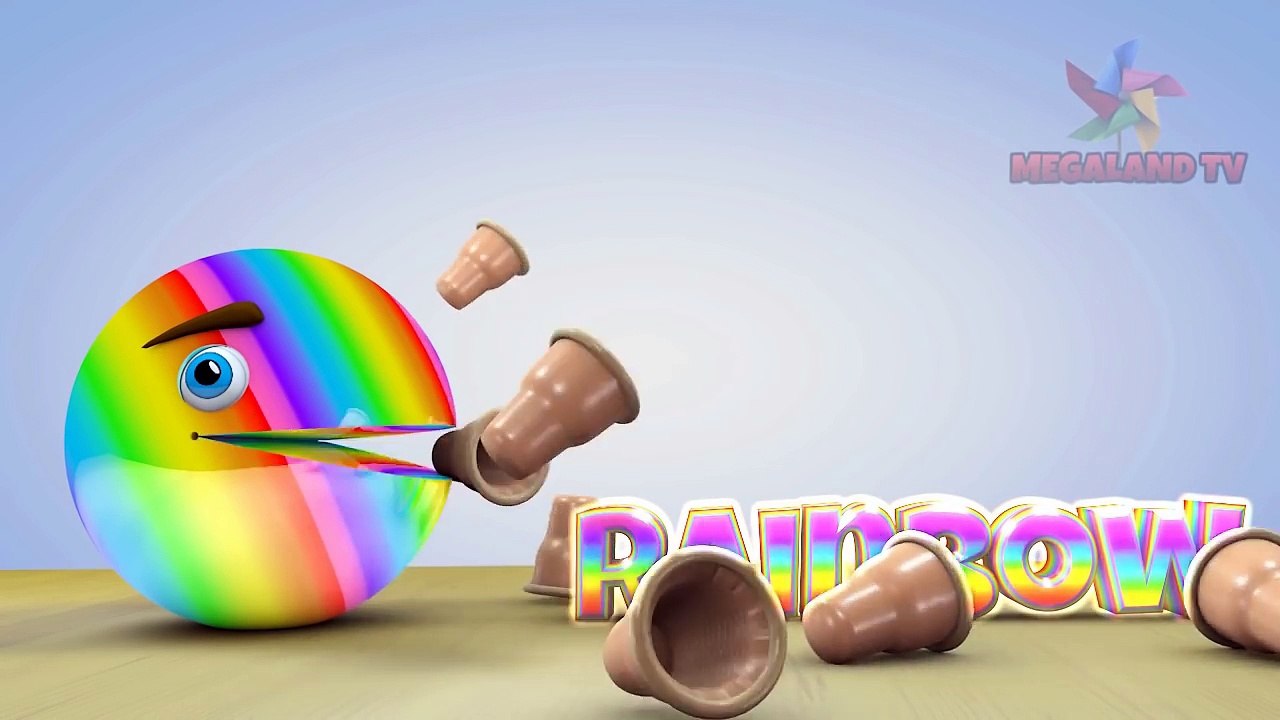 New! Learn Colors with 3D Pacman Soft Ice Cream for Kids Children Toddlers