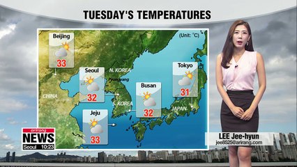 Heat remains, typhoon Soulik to bear down the nation _ 082118