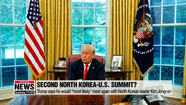Trump says he would most likely meet again with N. Korean leader Kim Jong-un