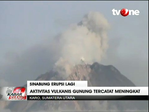 Aktivitas Gunung Sinabung Meningkat