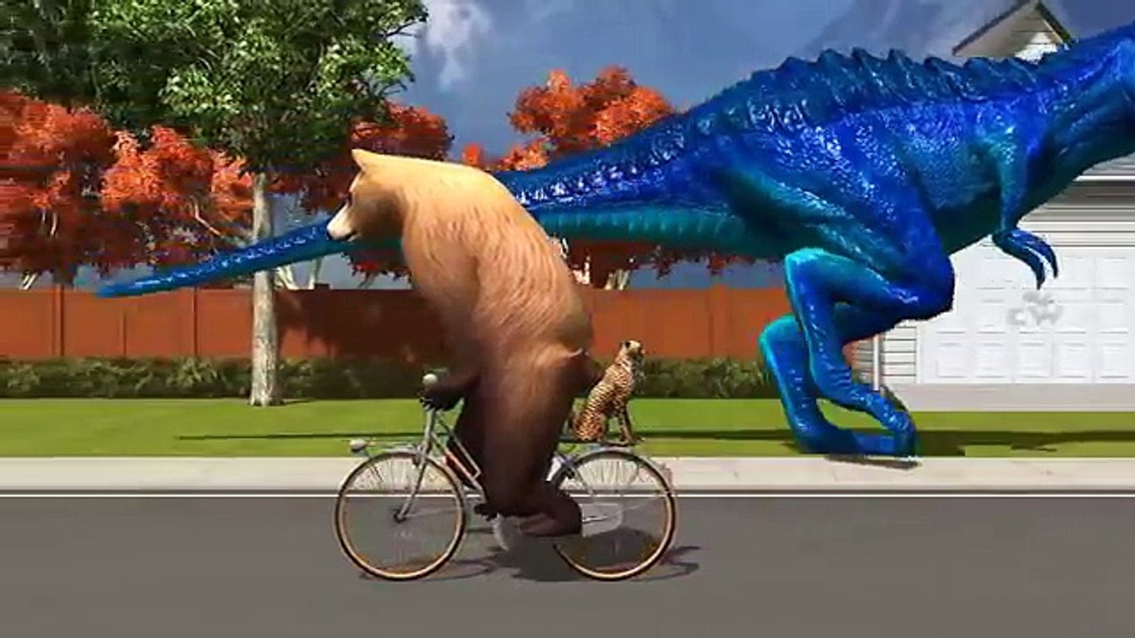 Dinosaurs Vs Gorilla | Dinosaurs Gorilla Bear Animal Train | Cartoon For Children