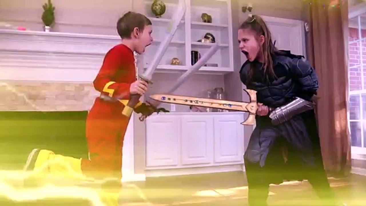 The Flash vs Batman Vs YouTube: Play it Safe SuperHeroKids! SHK Comic in Real Life