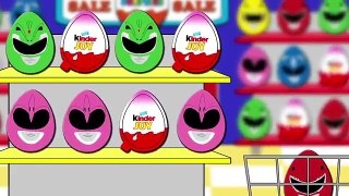 New Kids Surprise Eggs new Owlette Shopping Market Power Rangers Kinder Joy Surprise Egg