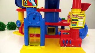 Toy cars and trucks for kids. Video for children.